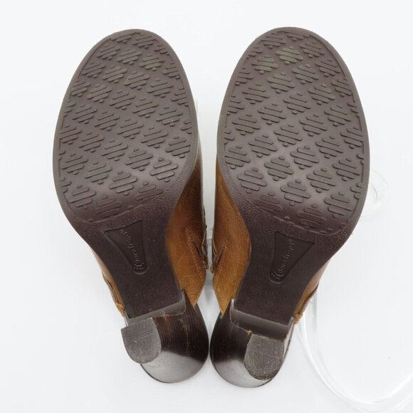 Baretraps Women 8 M Expert Distressed Leather Studded Western Boho Heels Clogs - Picture 10 of 12